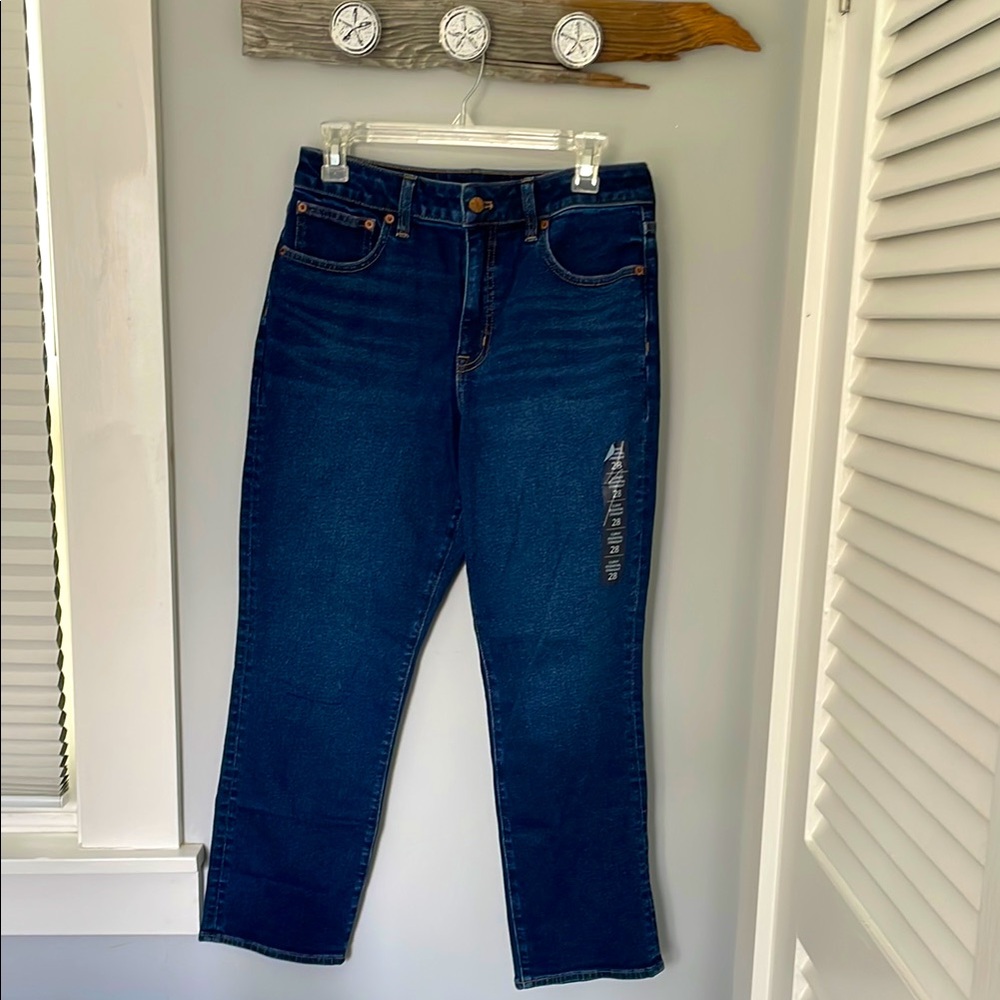NWT J. Crew Straight Leg Jeans Size 28